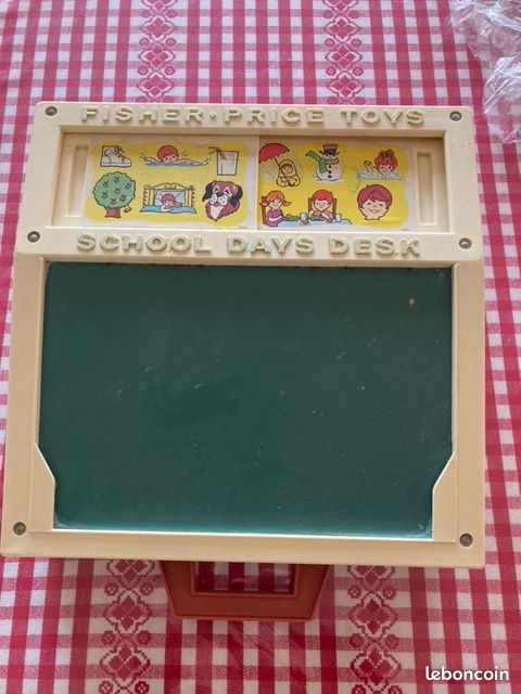 Pupitre De Jeux éducatif Fisher Price - Vintage 1978 - Lettres Et Chiffres
