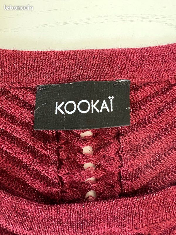 Jolie pull bordeaux Kookaï (image 2)