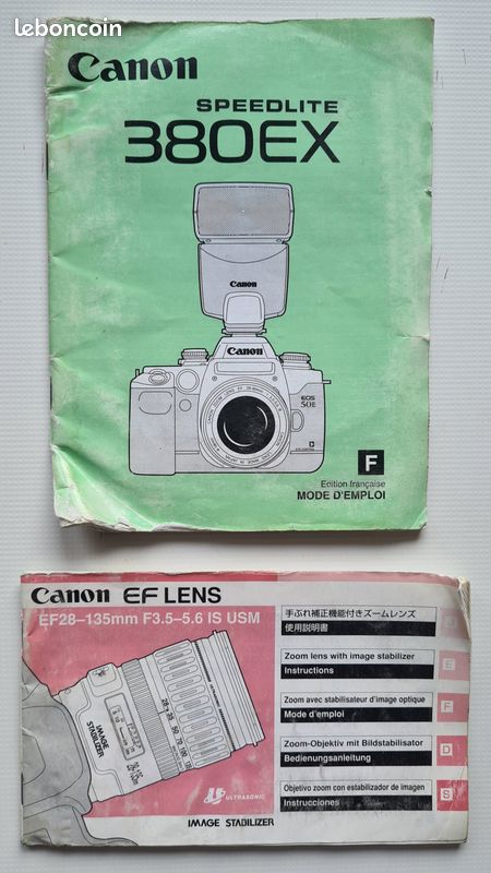 Flash électronique Canon Speedlite 380 EX - Occasion - Bon état De Fonctionnement