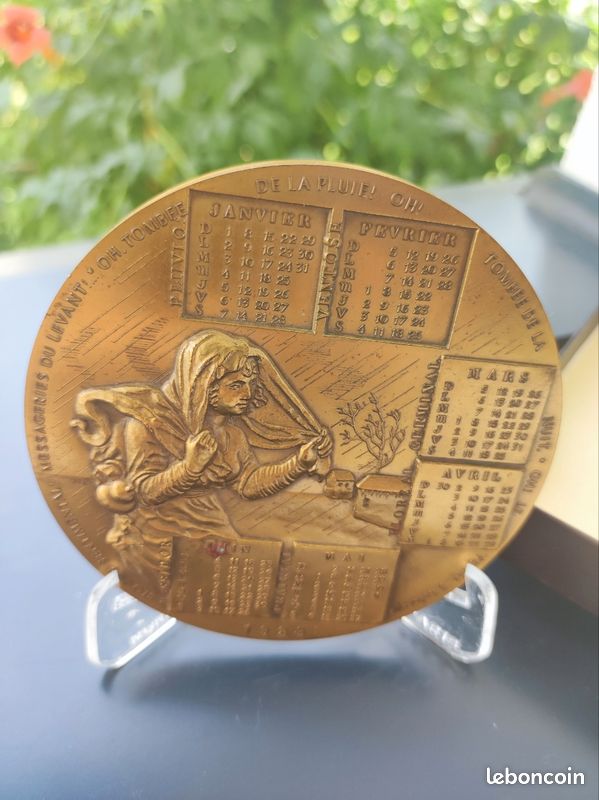 CINQUIÈME RÉPUBLIQUE Médaille calendrier, Année du Dragon fme_857019