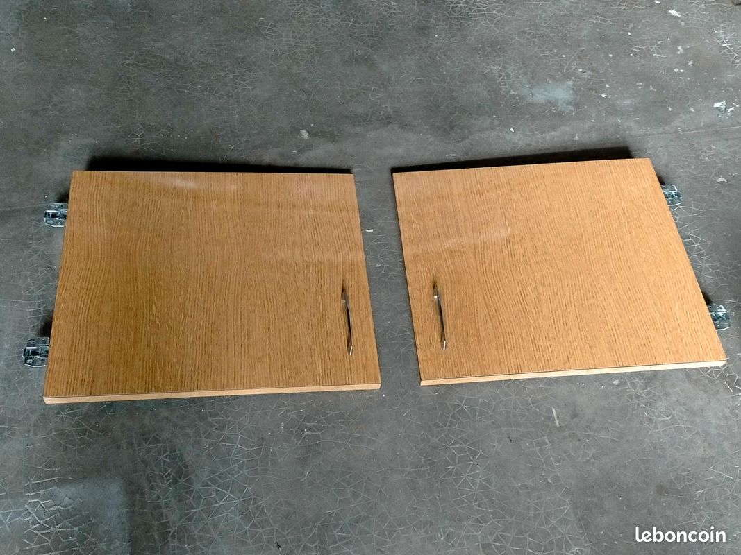 Ensemble de portes et tiroirs de cuisine en formica vintage (image 6)