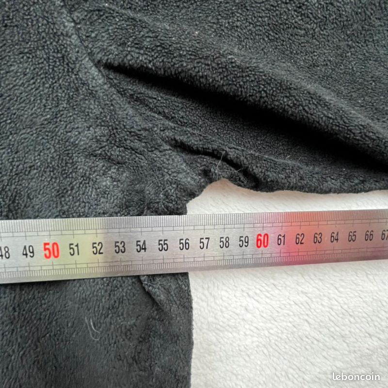456 Wrangler sur Chemise polaire Noire Oversize Vintage Taille L (image 6)