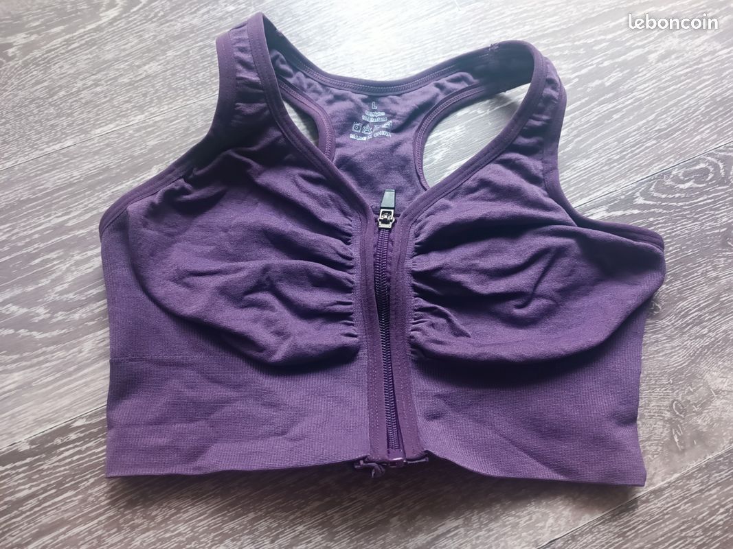 Brassière de sport Violette zippée de Shein (image 1)