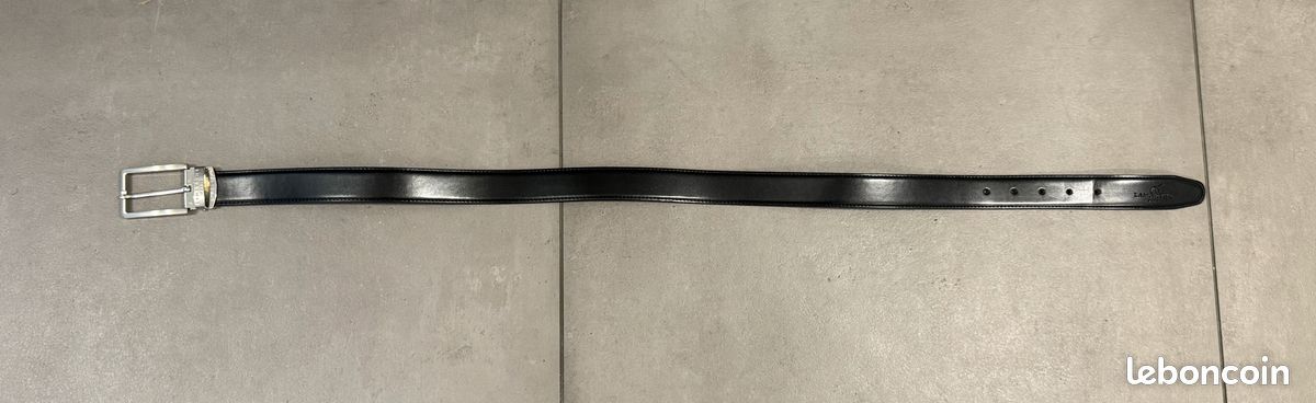 Ceinture en cuir noir - Lamarthe (image 1)