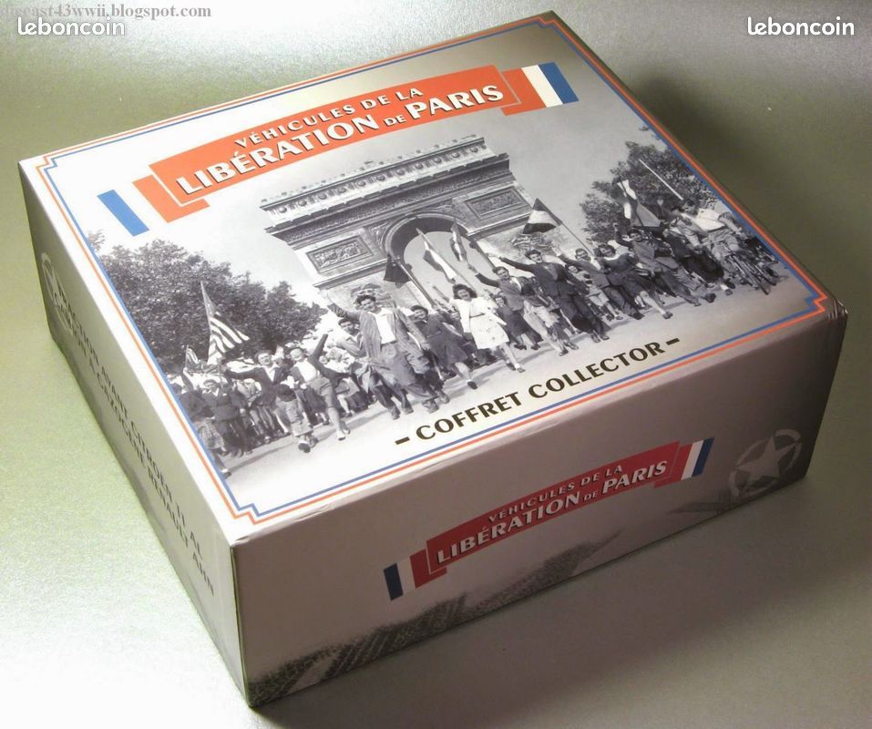 Coffret Collector Atlas 1/43 : Véhicules De La Libération De Paris 1944 (Renault AHN, Traction)