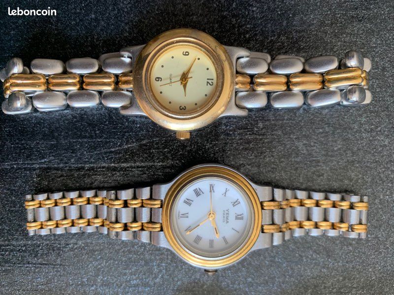 Lot De 5 Montres Femmes Vintage - Marques : Yema, Testud, Parreni - Occasion