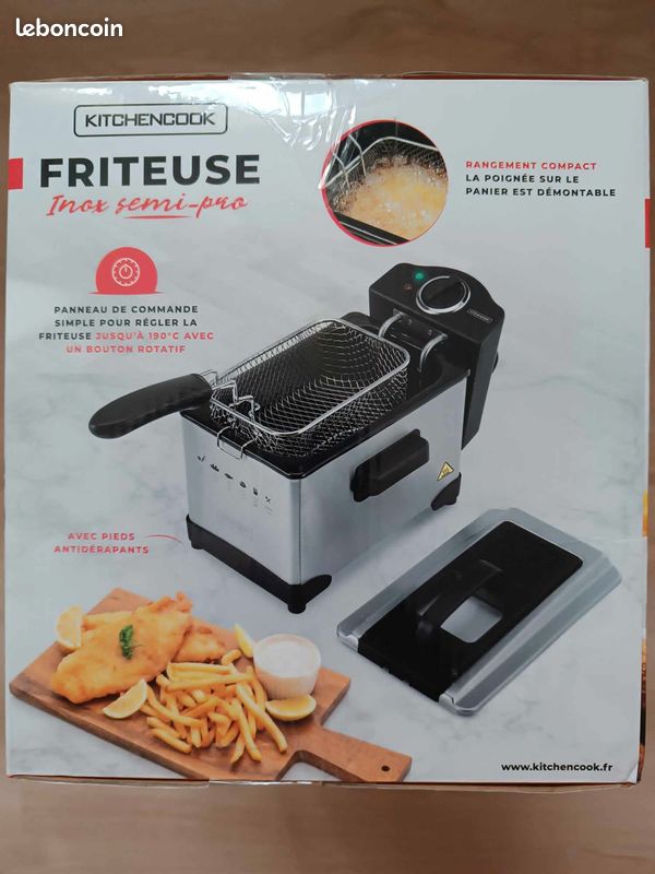 183001 Friteuse Electrique Semi-professionnelle - Inox - Friteuse