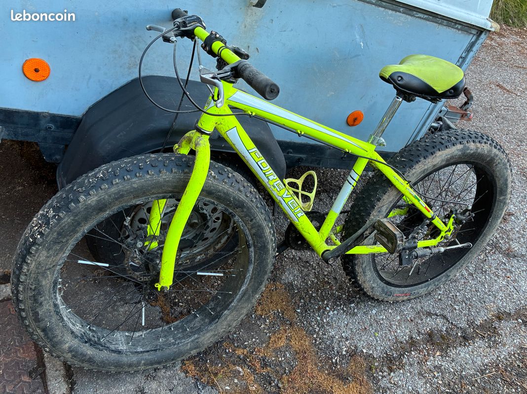 Magnifique fatbike jaune fluo pour enfant 24 pouces x 4 pouces (image 1)