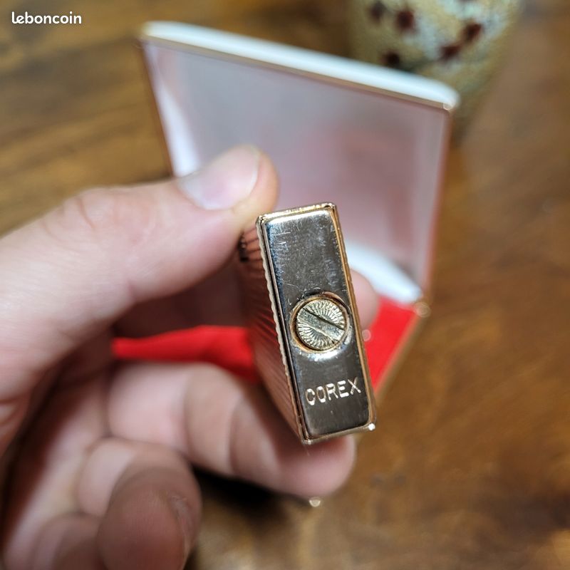 đ„ Coffret briquet Corex et boutons de manchette assortis â Vintage annĂ©es 70 (image 3)