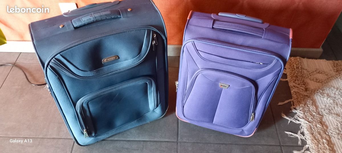 Lot de 2 valises Delsey tissu (image 1)