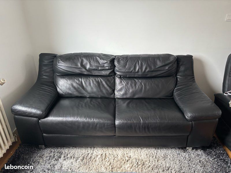 Canapé cuir (image 1)