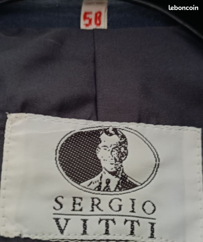 Veste Blazer Sergio Vitti Grise Taille 56 - État Neuf (sans étiquettes) - Style élégant Pour Homme
