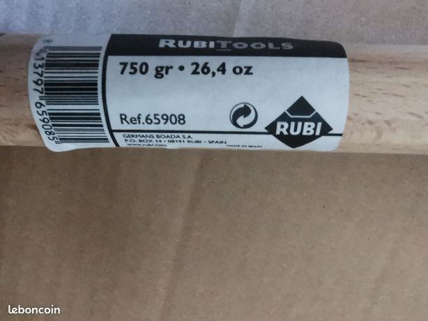 Maillet En Caoutchouc Face Plate/sphérique 750g RUBI - Maillet