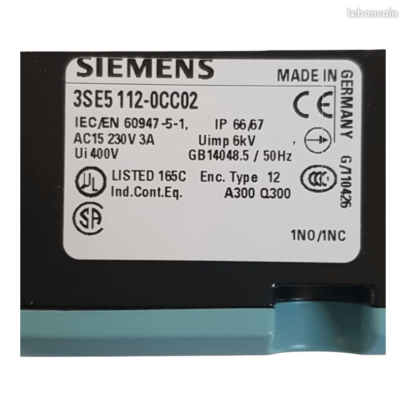 SIEMENS 3SE5112-0CC02 Interrupteur de position (image 6)