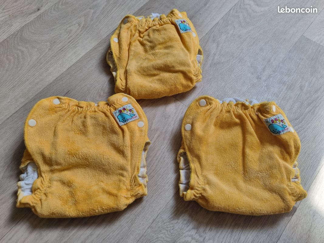 Lot 3 couches lavables réutilisables - Équipement bébé