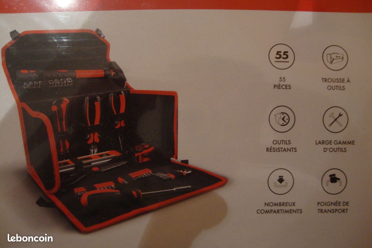 Kit D'outils à Main DOWELL 24 Pièces – Sac Inclus, Polyvalent Pour Bricolage