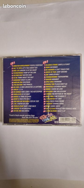 Compilation 2 CD neuf sous blister We are The 90 s la compil  