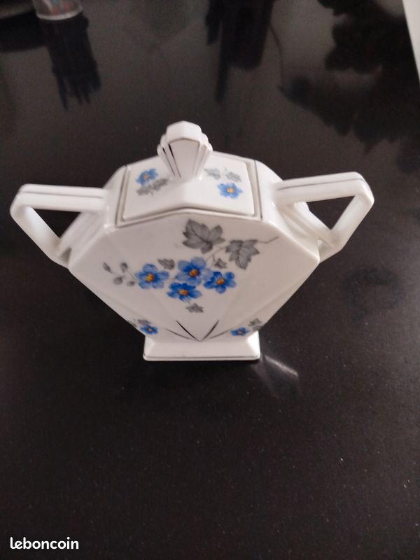 Sucrier art déco porcelaine (image 1)