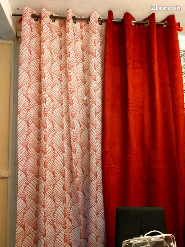 Neuf voilage linder blanc rouge (image 2)