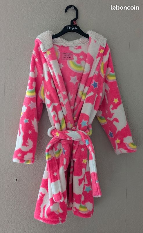 Peignoir/robe de chambre licorne fille 7-8 ans Vêtements