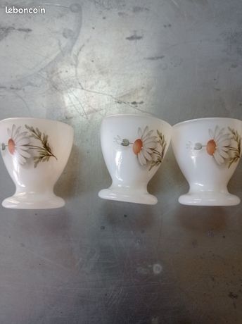 Lot De 3 Assiettes Arcopal Vintage – Motif Marguerite Fleurie, Design Rétro