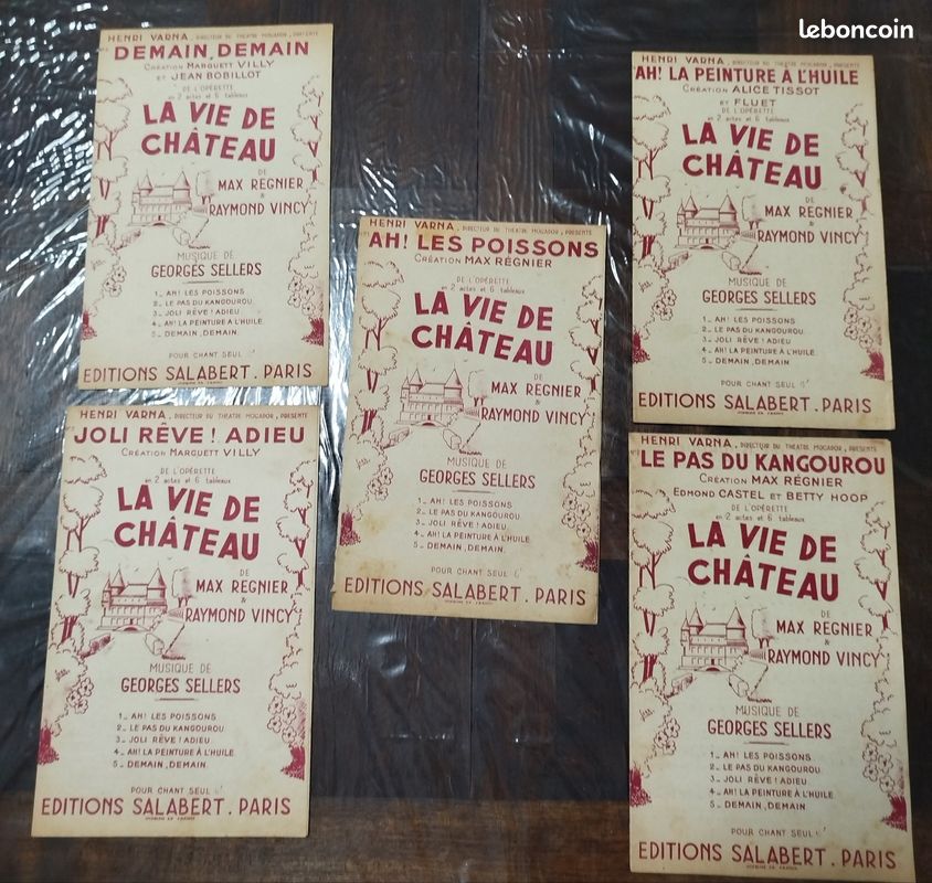 Lot de 92 anciennes partitions de musique (image 7)