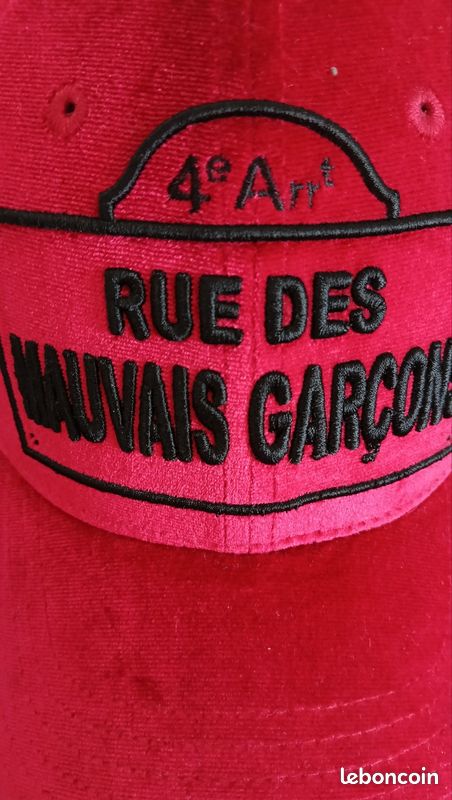 Casquette velours rouge - CLVII - Rue des mauvais garçons (image 10)