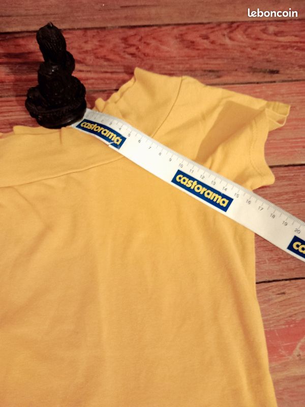 T-shirt manches courtes - jaune moutarde col bateau - La Redoute R Edition - XS/S - 34/36 (image 9)