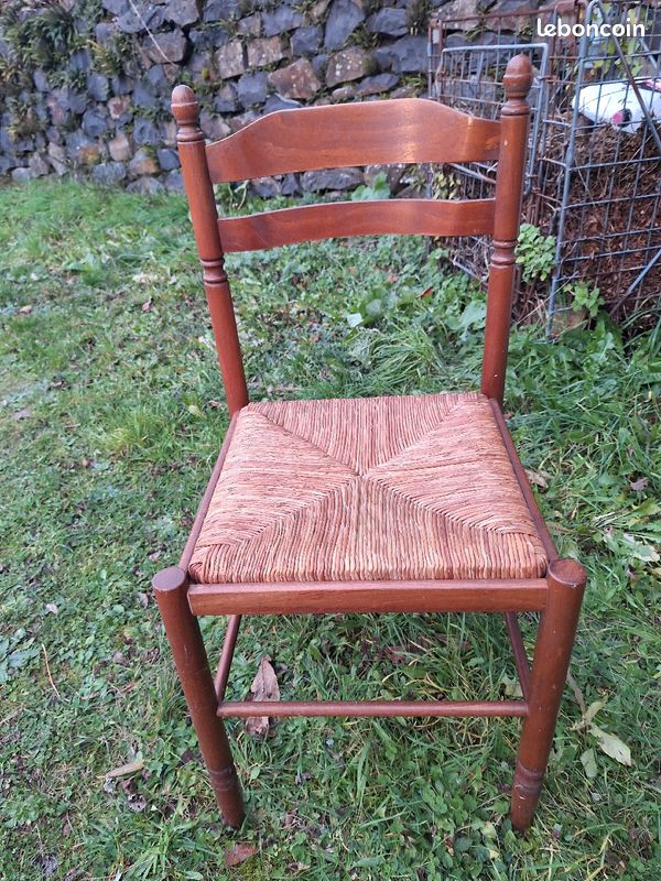 Chaises paillees en chêne (image 3)