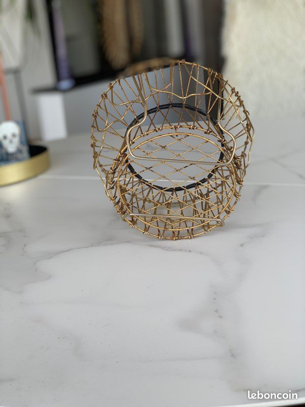 ⭐️Ancien panier à salade doré (image 3)