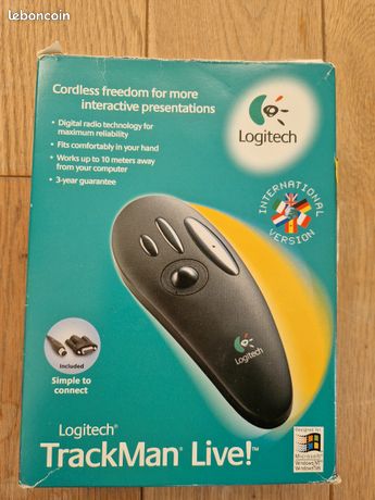 Souris Logitech Trackman T-SC3 – Boule De Commande Vintage, Informatique Rétro