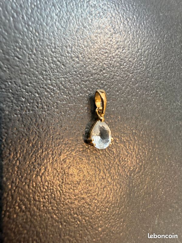Joli pendentif or 18 carats et cristal de roche (image 8)