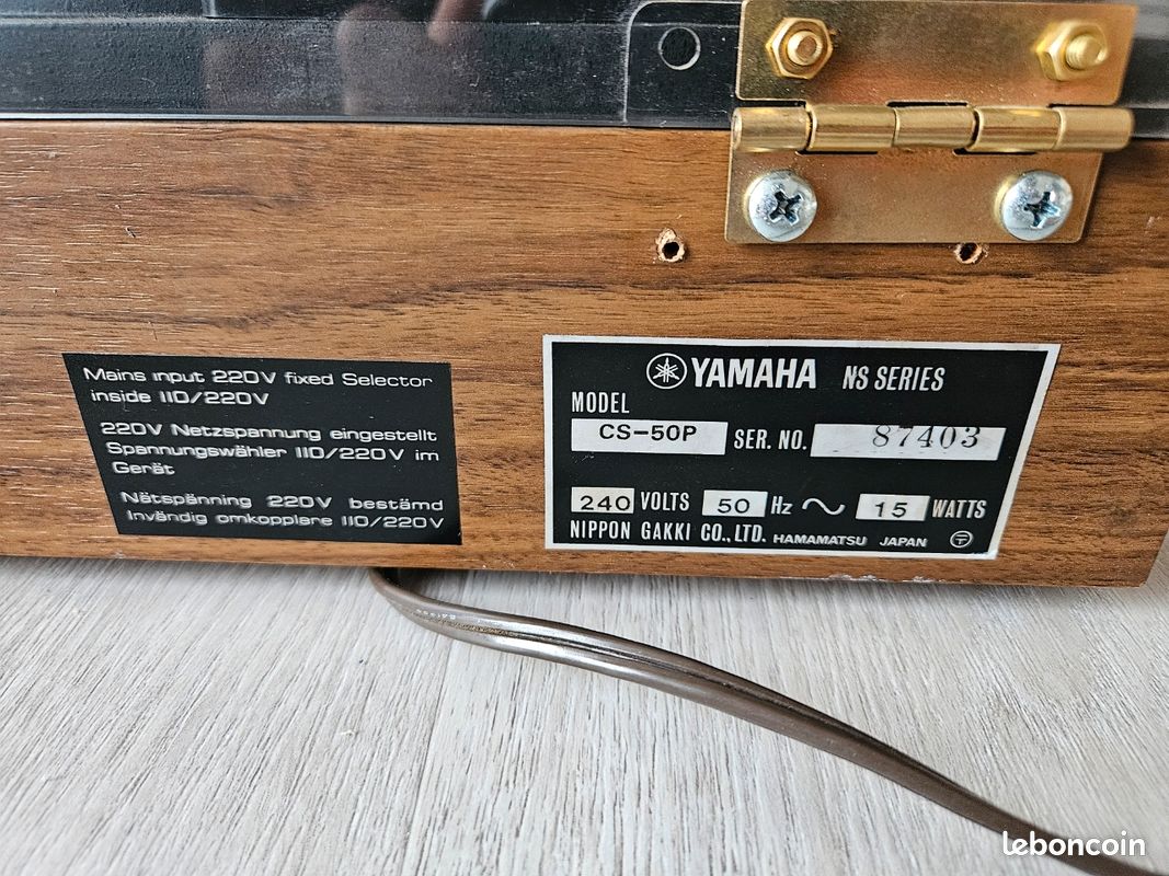 Platine Vinyle Yamaha CS-50P – Tourne-disque Vintage HiFi, Occasion