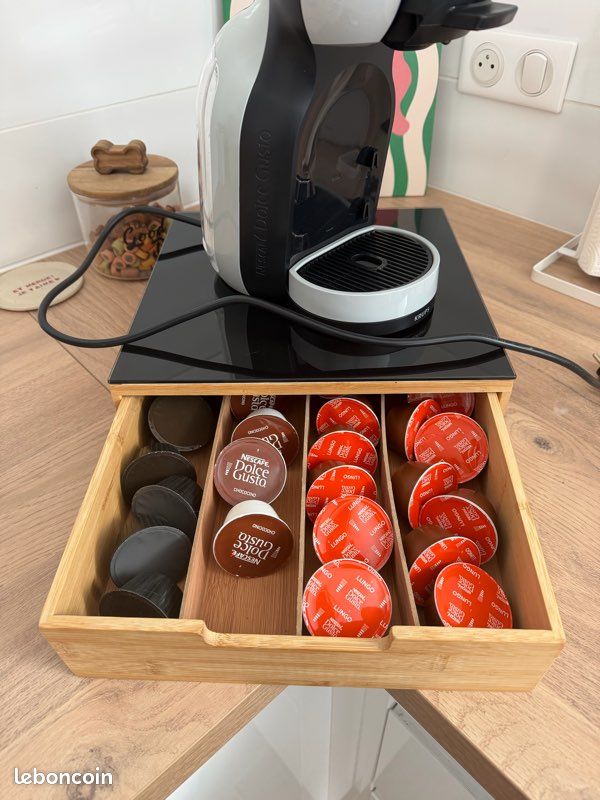 Cafetière Dolce Gusto Krups + meuble/plan de travail + tiroir à dosettes (image 2)