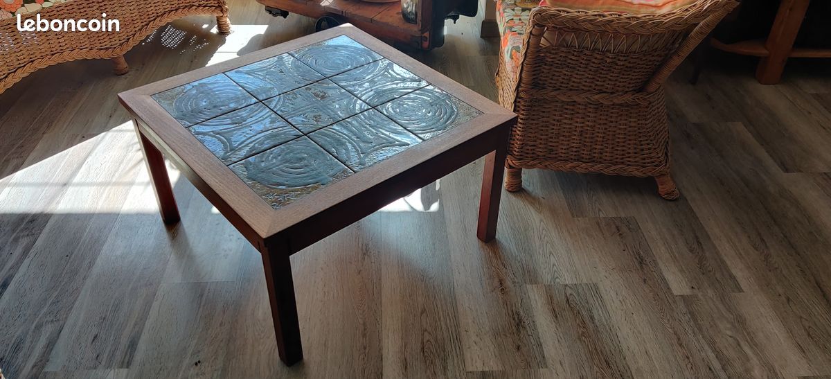 TABLE BASSE OX-ART 1974 Scandinave Vintage (image 4)