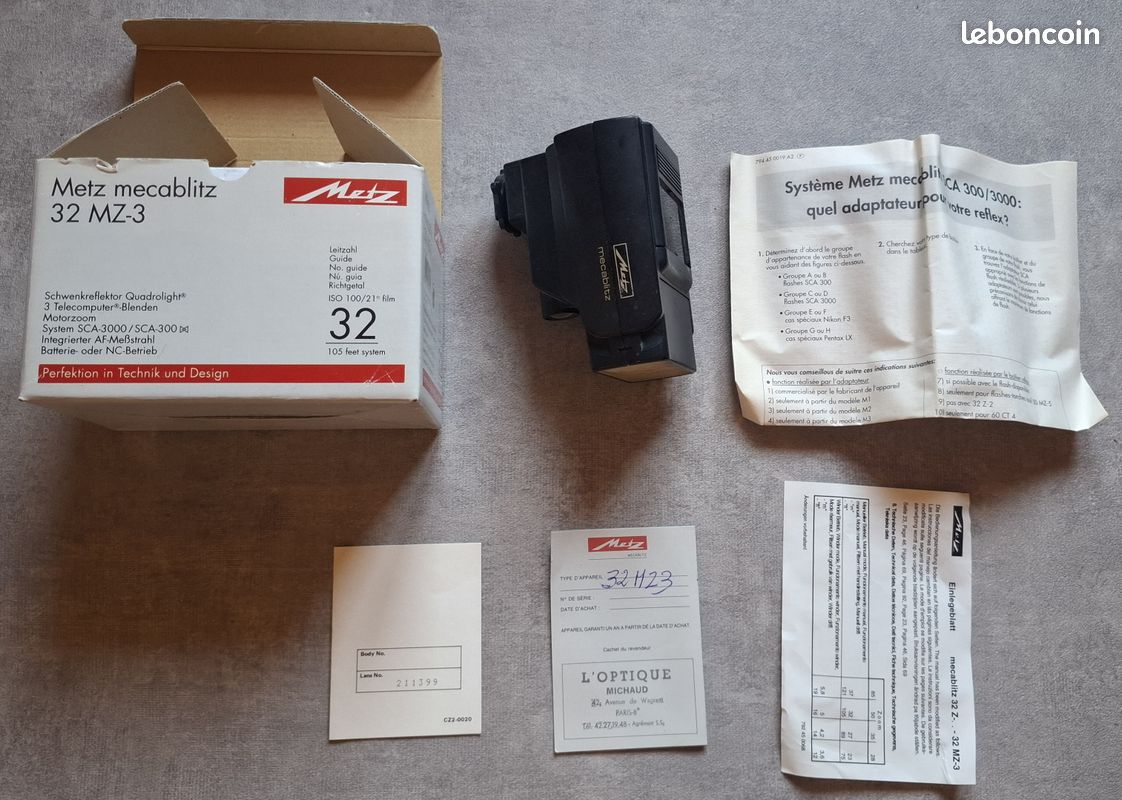 Metz Mecablitz 32 CT 3 Appareil Photo Flash Moyen Contact Avec OVP