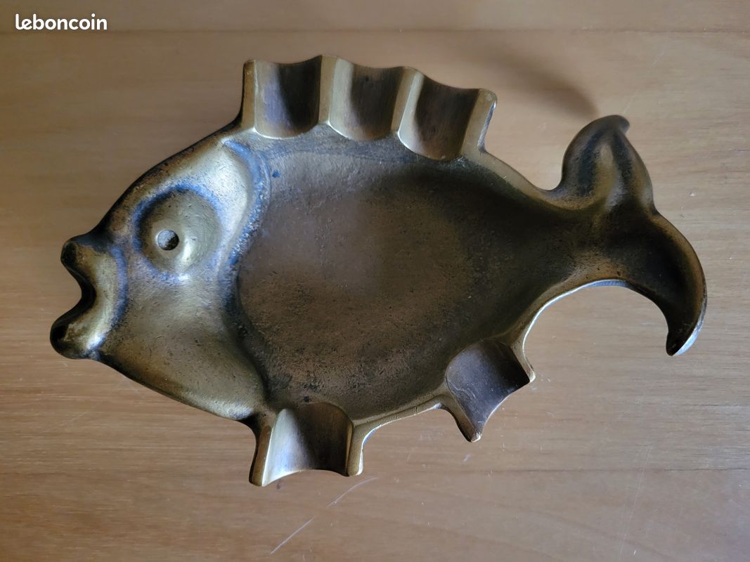 Cendrier Vide-Poche Art Déco – Bronze – France – Vintage