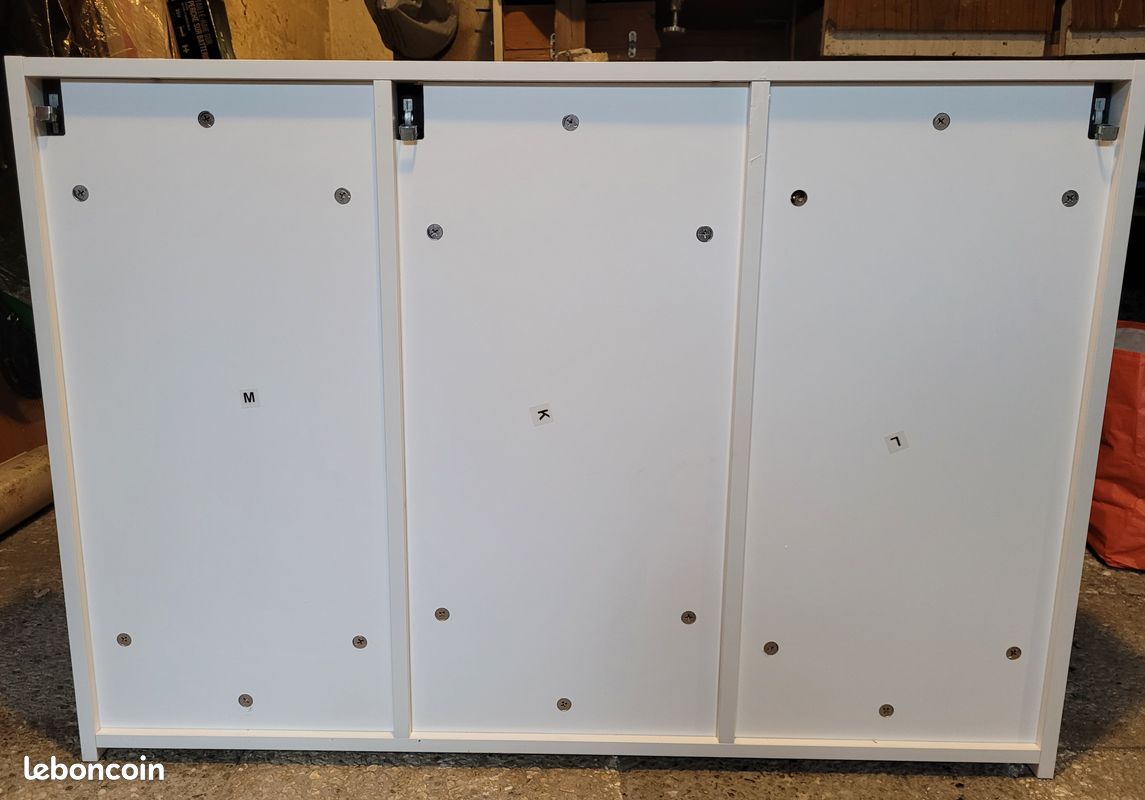 Armoire salle de bain 3 miroirs blanche (image 3)