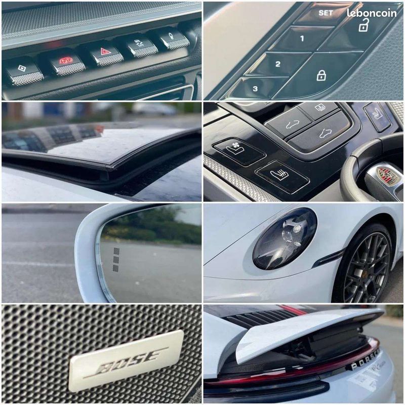 Porsche 911 992 Carrera 3.0 385 ch PDK * Sport Chrono * Échappement Sport * Bose * Toit Ouvrant (image 11)