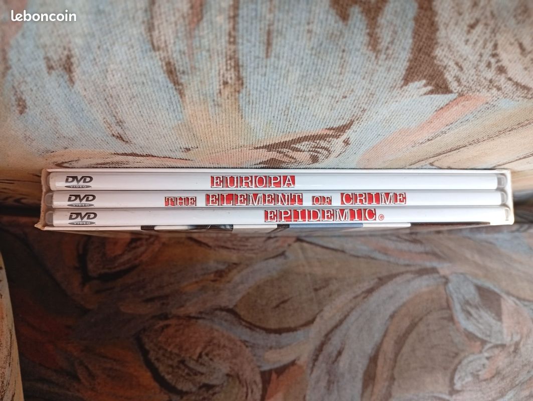 RARE : Coffret 3 DVD pour adultes - The Europe Trilogy - Lars Von Trier / The Element of Crime + Epidemic + Europa (image 4)