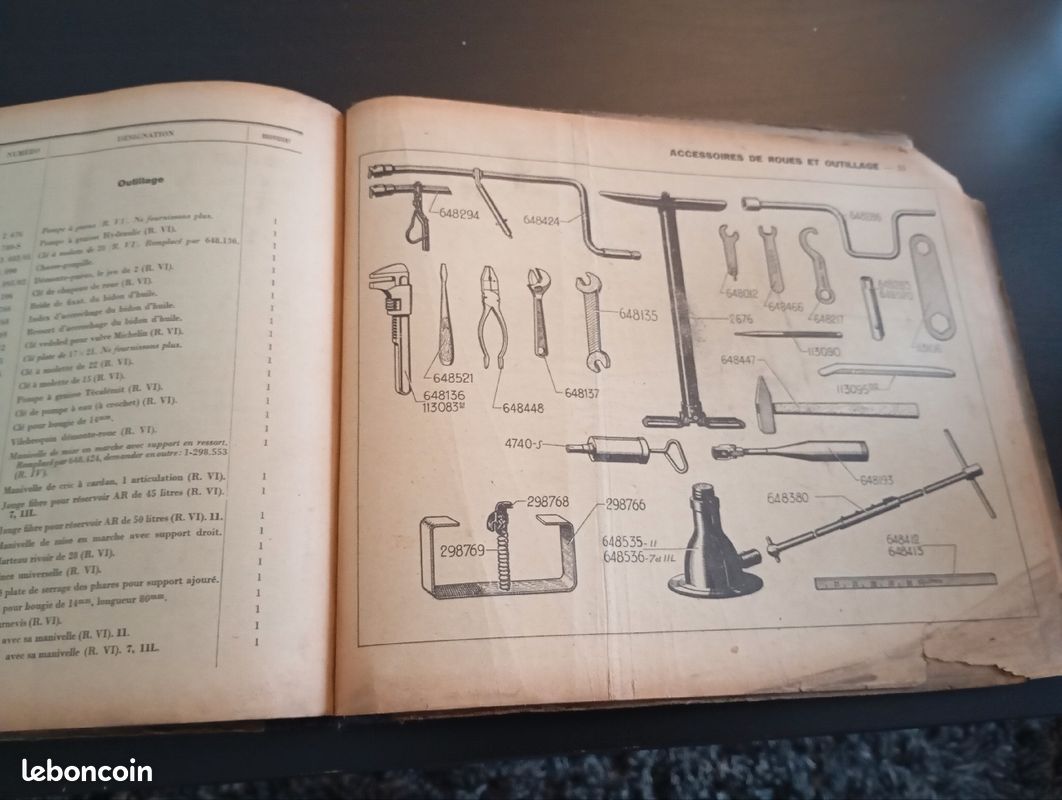 Catalogue des pièces détachées Traction AV 420 Citroën tome 5C livre Mécanique voitures particulières-commerciale-Traction AV (image 11)
