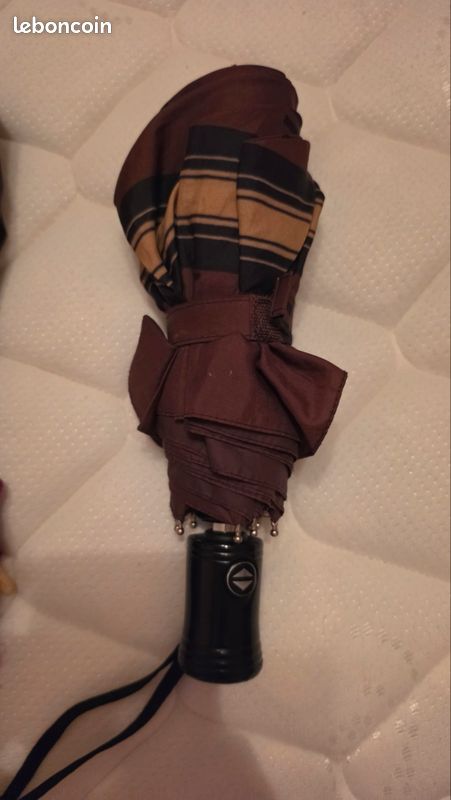 Porte-monnaie Vintage Parapluie Tartan – Années 60, Concertina Cuivre