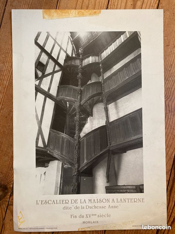 Affiche poster L'escalier de la maison à lanterne_44x30.4cm (image 2)