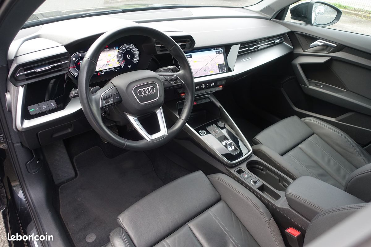 A3 Sportback 35 Tdi S-Tronic 150ch Virtual cockpit/Cuir Sport Chauffant/Gps europe/Carplay/Caméra/Attelage/1*Main/Garantie 12 mois (image 11)
