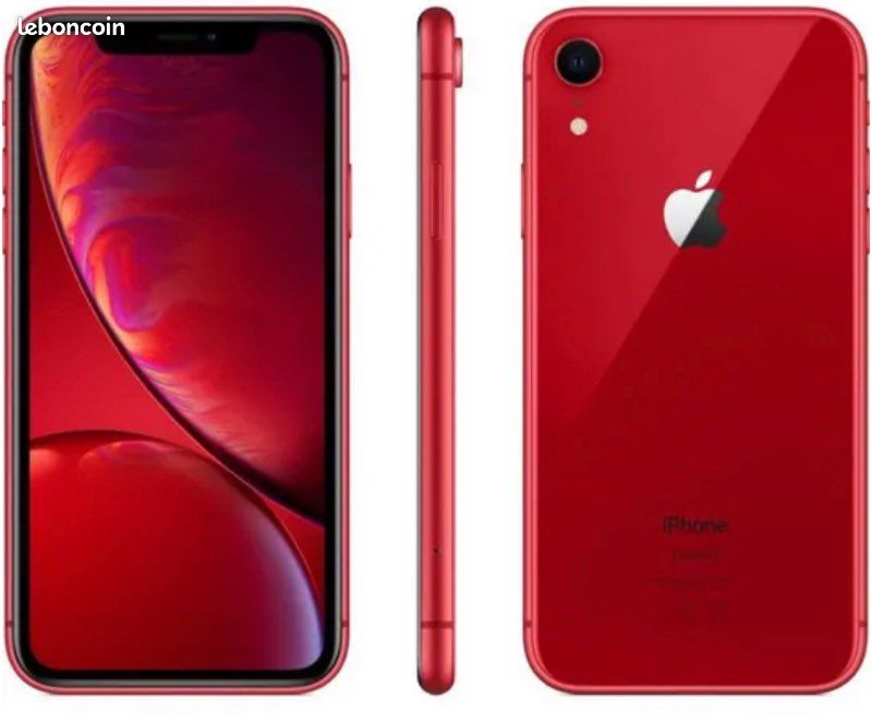 IPhone XR rouge mat 64Gb, État parfait: Batterie 90% : Écran parfait état, Aucun choque) (image 1)