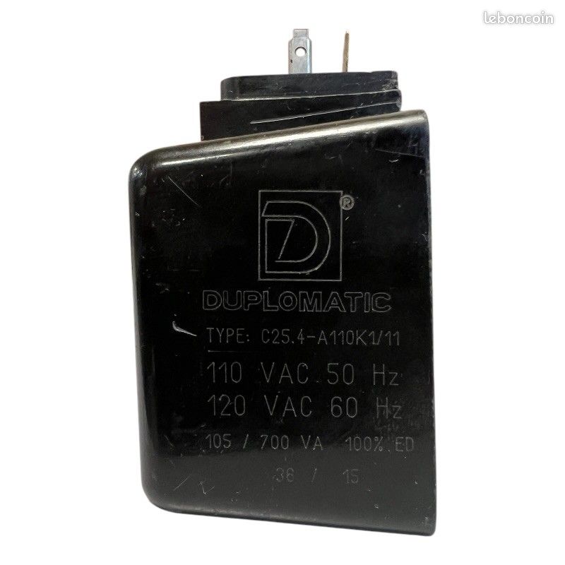 DUPLOMATIC C25.4-A110K1/11 Bobine solénoïde 110VAC/50Hz (image 2)