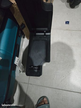 Accoudoir Central Nissan Juke 1 (2010-2019) – Repose-bras Avec Rangement Tissu Noir Confortable