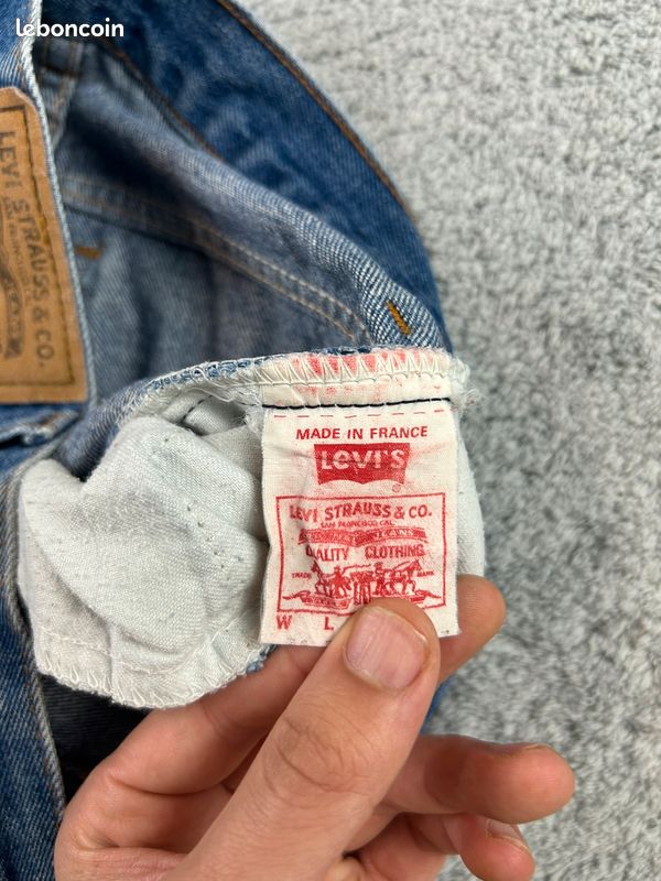 Jean Levi's 639 made in France Bleu Coupe Droite pour femme W31 FR40/42 L34 #LEV.1909 (image 12)