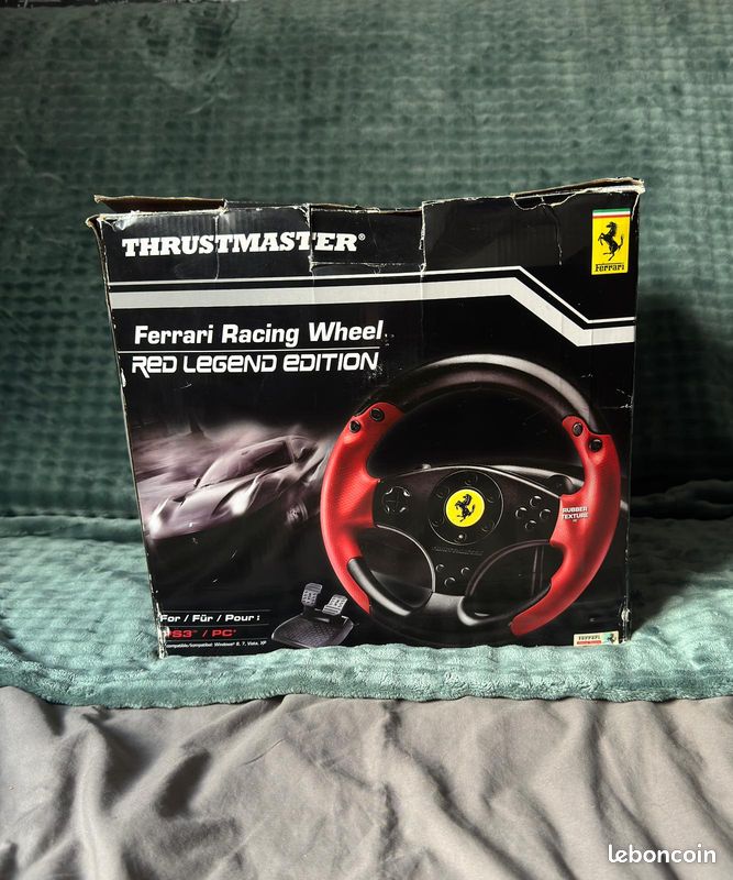 Volant Thrustmaster Ferrari GT Experience – PS3/PC – Occasion – Boîte D'origine
