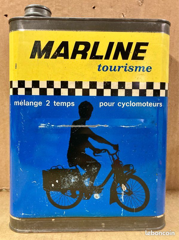 Velosolex 1960 SOLEX BIDON MARLINE BLEU 1960 Caltex